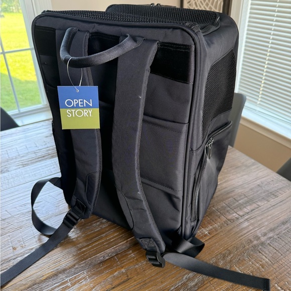 Open Story - Signature Pet Dog Carrier Backpack - Black NWT - Picture 7 of 8